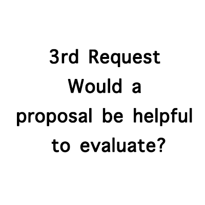 Cold Email - 3rd Request Would a proposal be helpful to evaluate